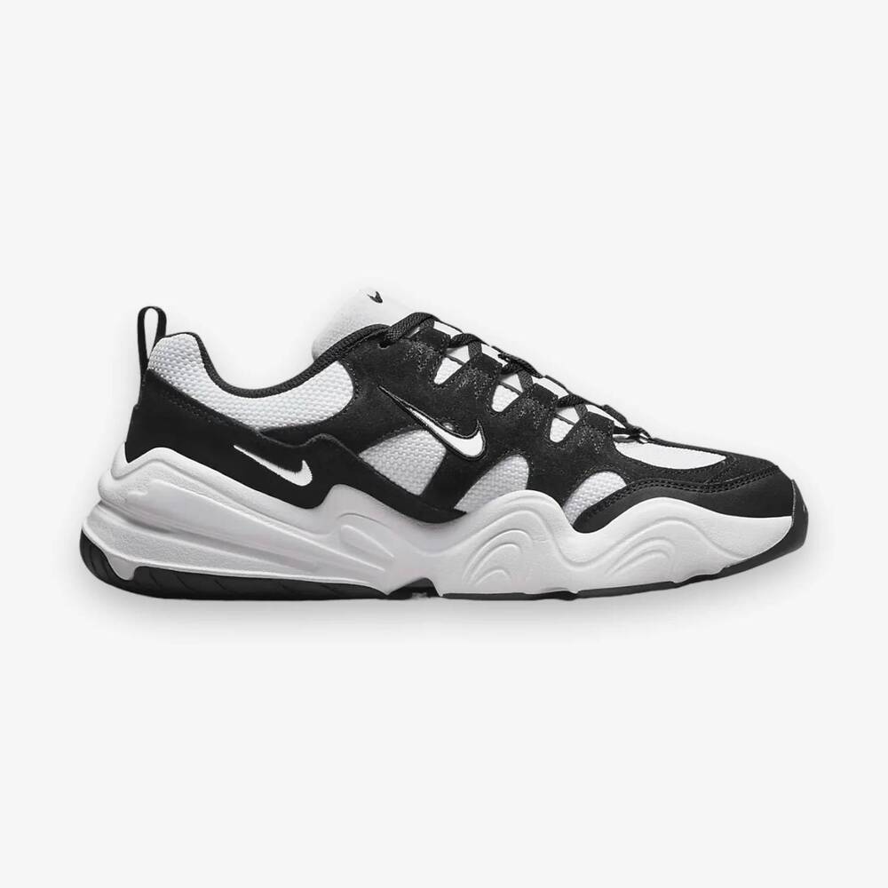 NEW NIKE men's tech hera sneaker in white black